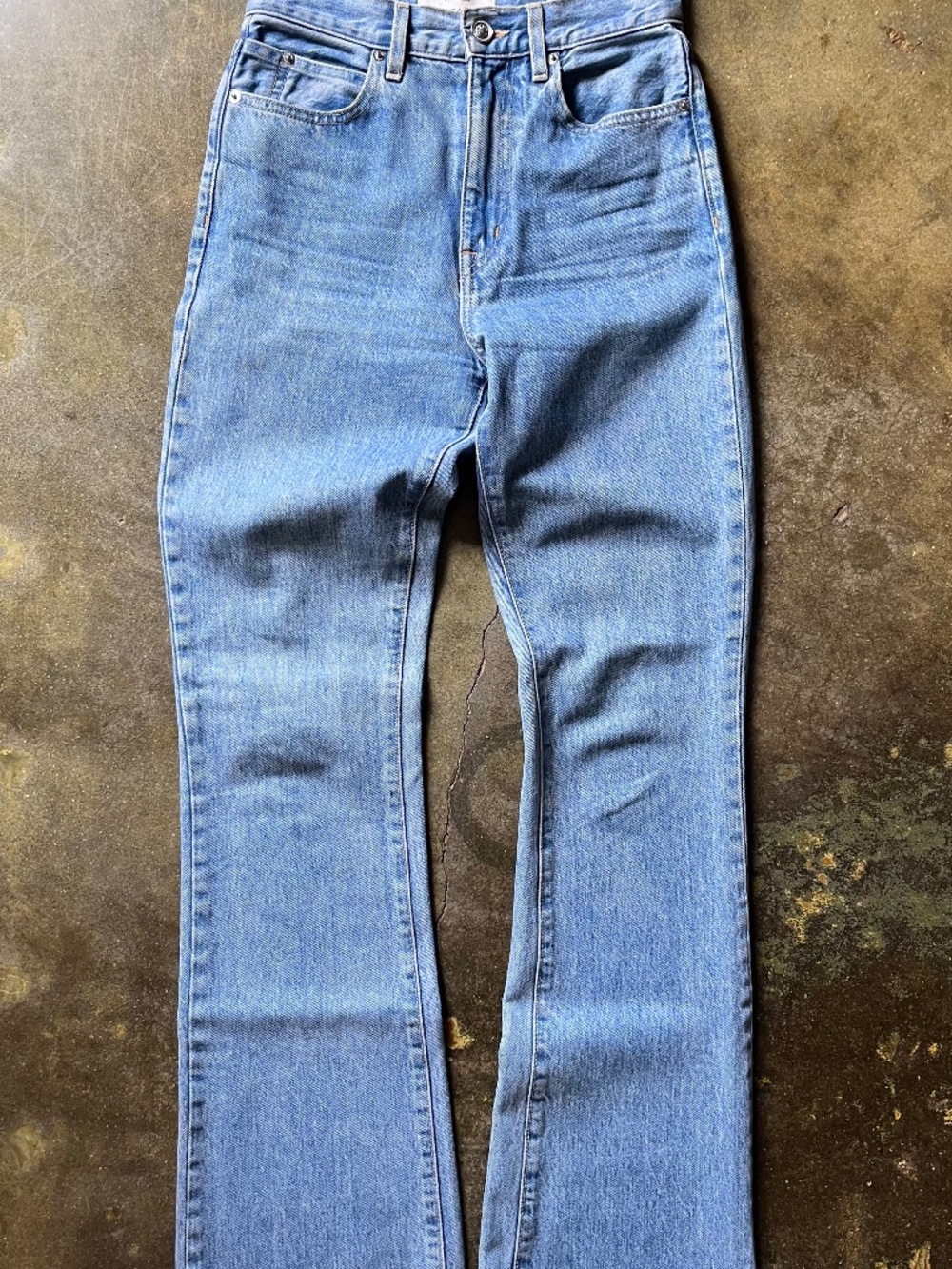 SLVRLAKE Charlotte High Rise Flare Bootcut Jeans Pacific Wash 100% Cotton Sz 25